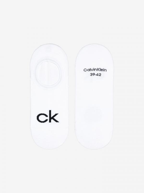 Ponožky 2 páry Calvin Klein Bílá