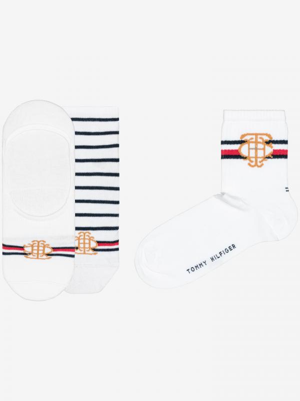 Ponožky 3 páry Tommy Hilfiger Bílá