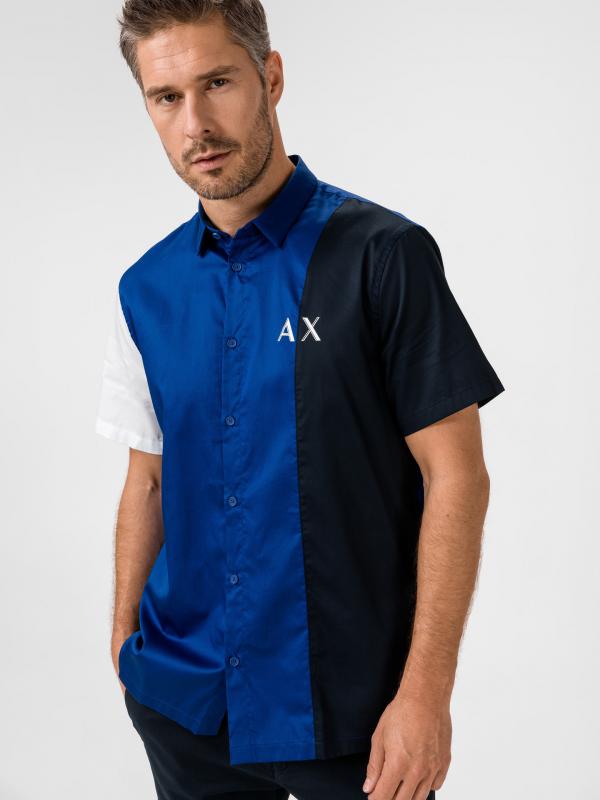 Košile Armani Exchange Modrá
