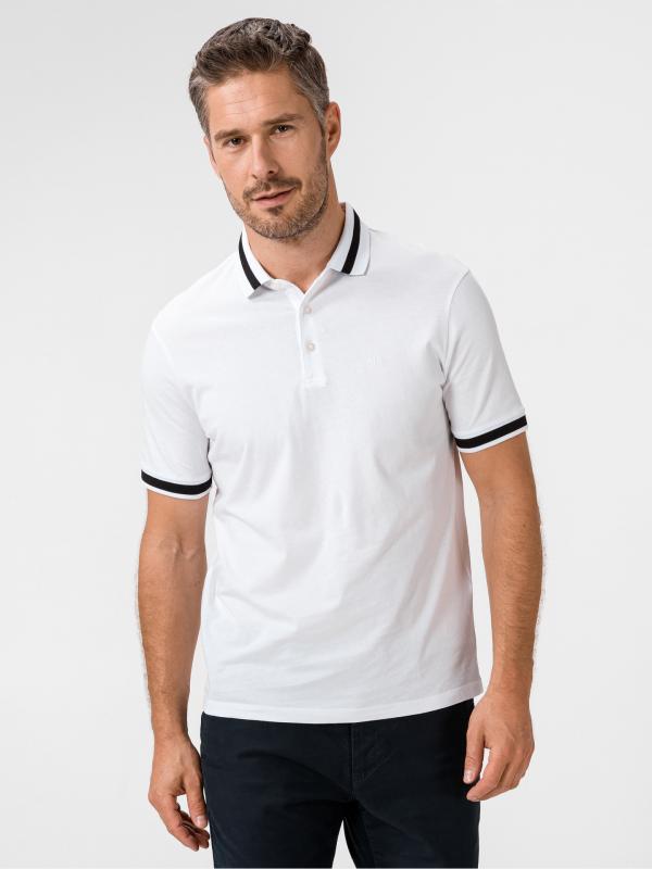 Polo triko Armani Exchange Bílá