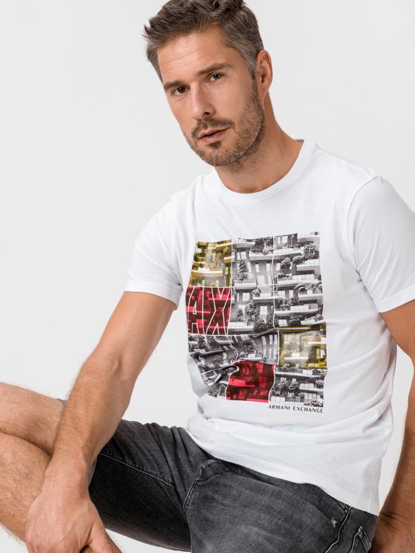 Triko Armani Exchange Bílá