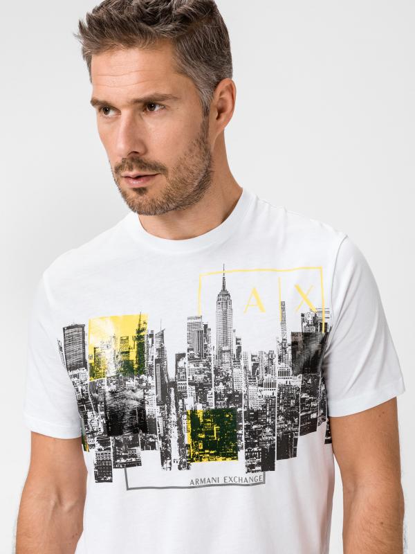 Triko Armani Exchange Bílá