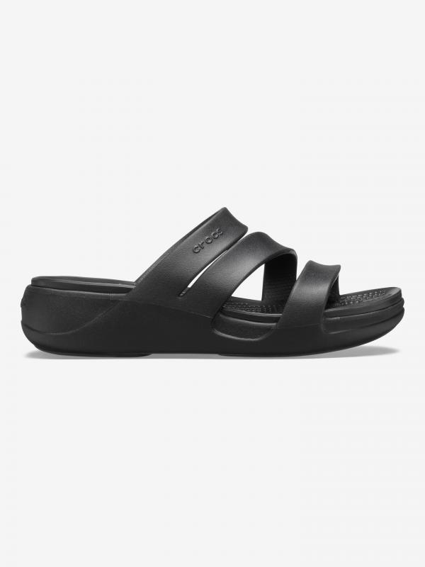 Monterey Strappy Wedge Crocs Crocs Černá