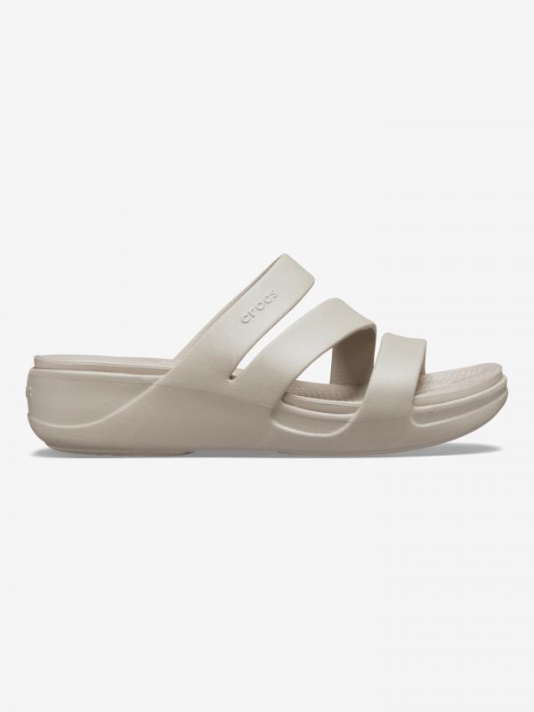 Monterey Strappy Wedge Crocs Crocs Béžová