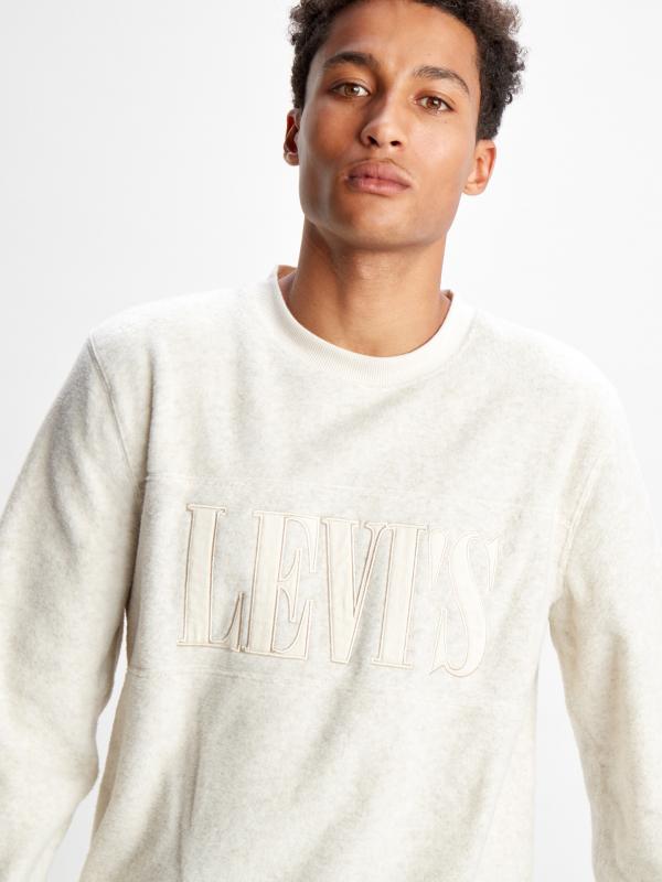 Polar Pop-over Fleece Mikina Levi's® Bílá