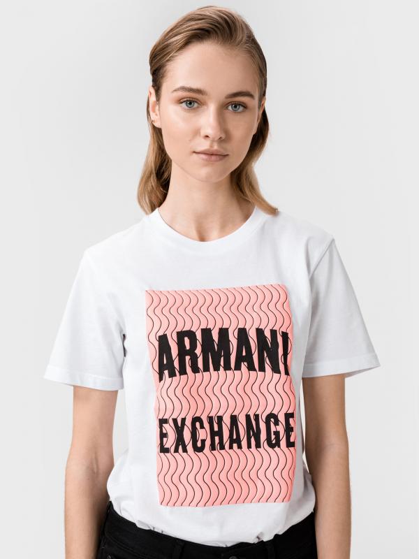 Triko Armani Exchange Bílá