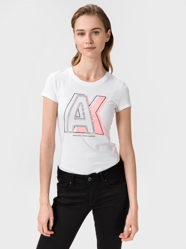 Triko Armani Exchange Bílá