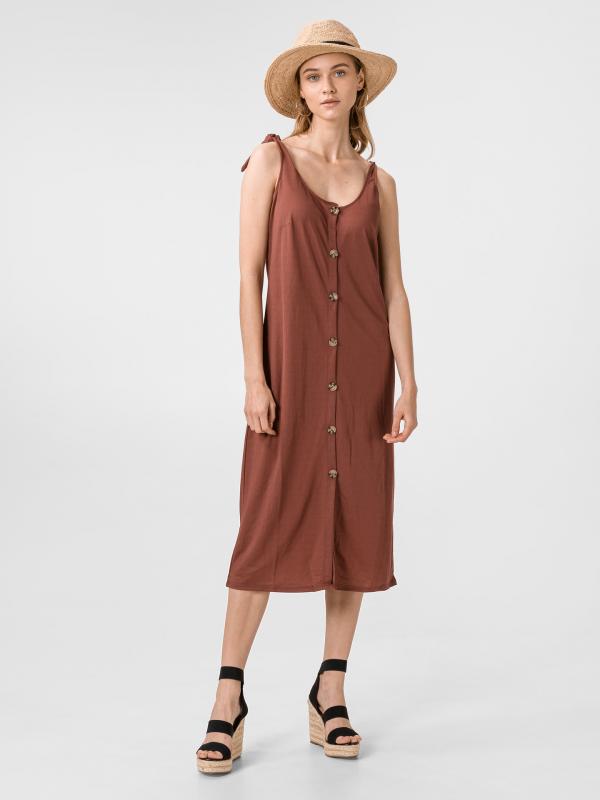Petra Šaty Vero Moda Hnědá