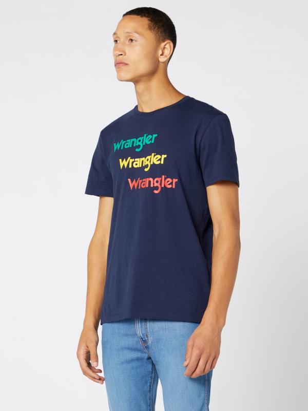 Triko Wrangler Modrá