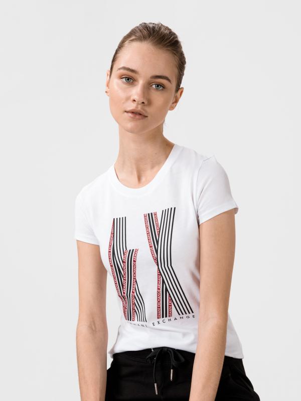 Triko Armani Exchange Bílá
