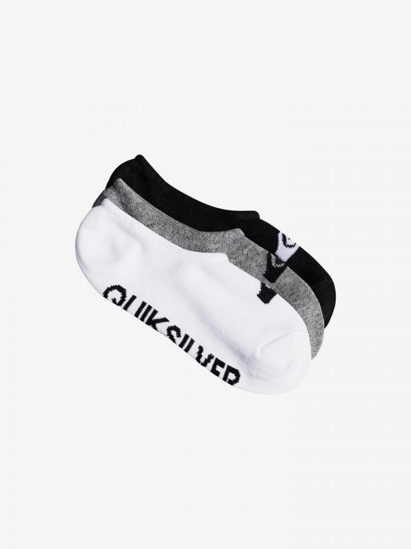 Ponožky 3 páry Quiksilver Šedá