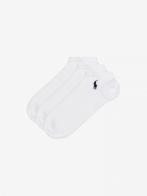 Ponožky 3 páry Polo Ralph Lauren Bílá