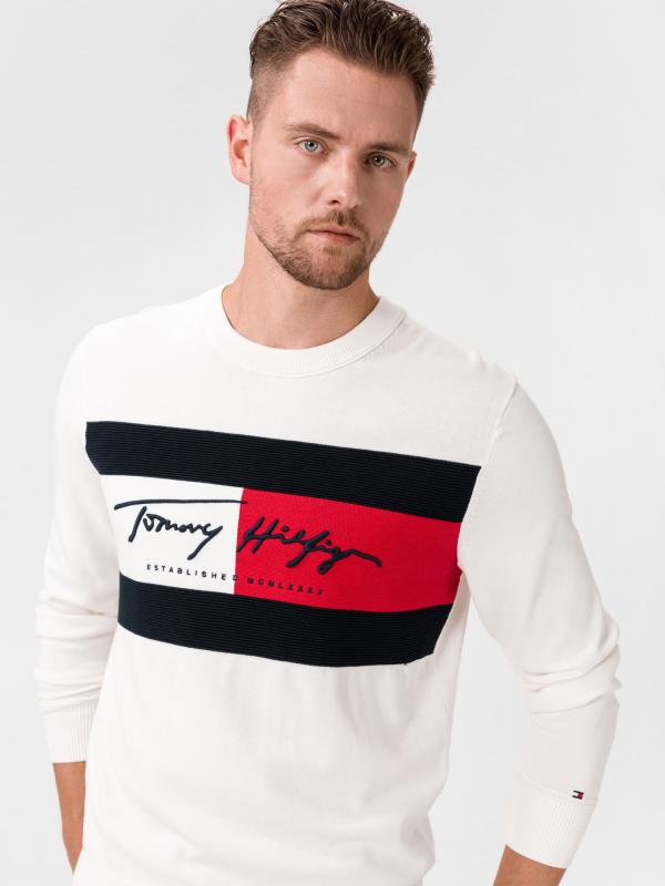 Svetr Tommy Hilfiger Bílá