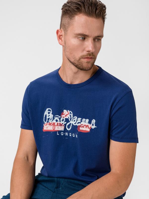 Triko Pepe Jeans Modrá