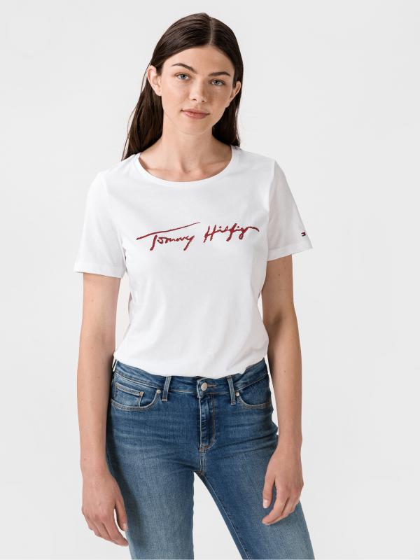 Triko Tommy Hilfiger Bílá