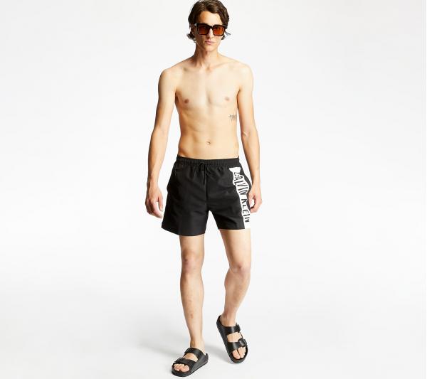 Calvin Klein Medium Drawstring Swim Shorts Black
