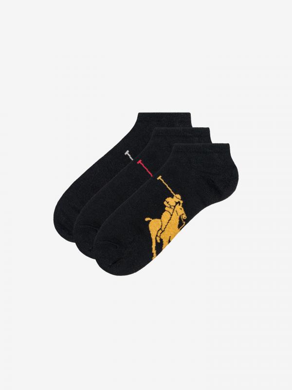 Ponožky 3 páry Polo Ralph Lauren Černá