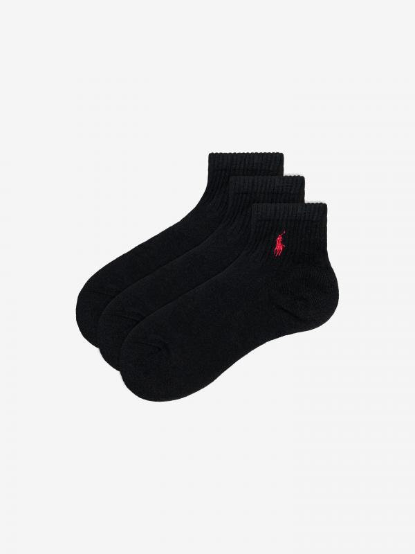 Ponožky 3 páry Polo Ralph Lauren Černá