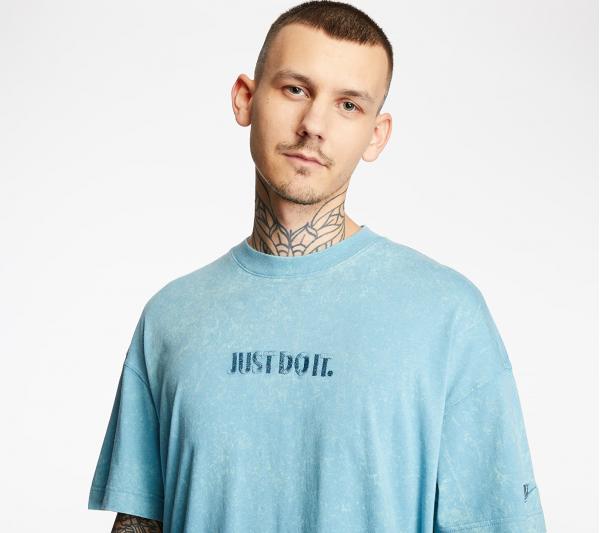 Nike Sportswear Just Do It Wash Tee Cerulean/ Cerulean