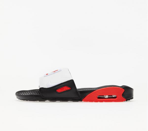 Nike Air Max 90 Slide Black/ White-Chile Red