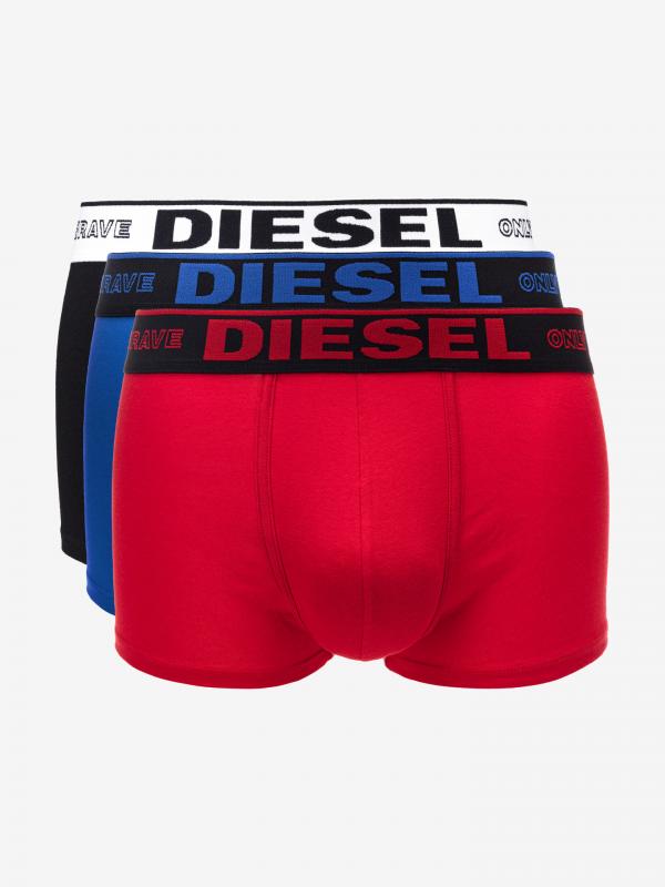Boxerky 3 ks Diesel Červená