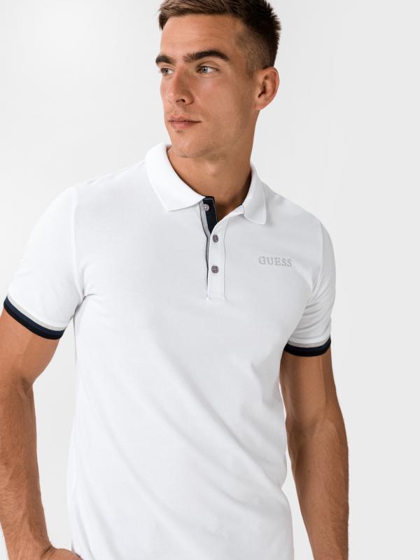 Clancy Polo Triko Guess Bílá
