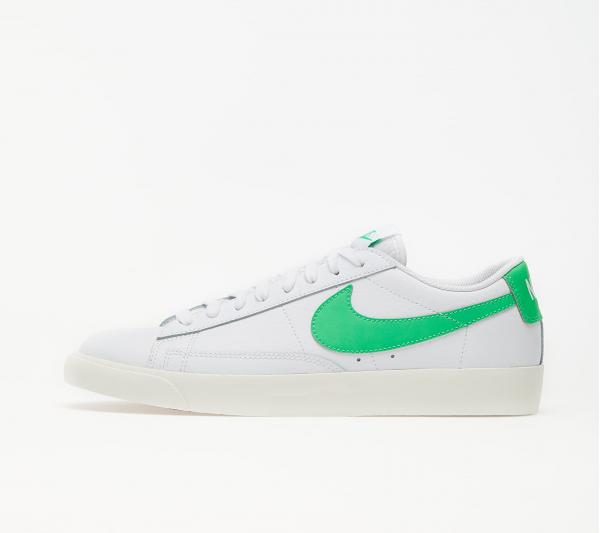 Nike Blazer Low Leather White/ Green Spark-Sail