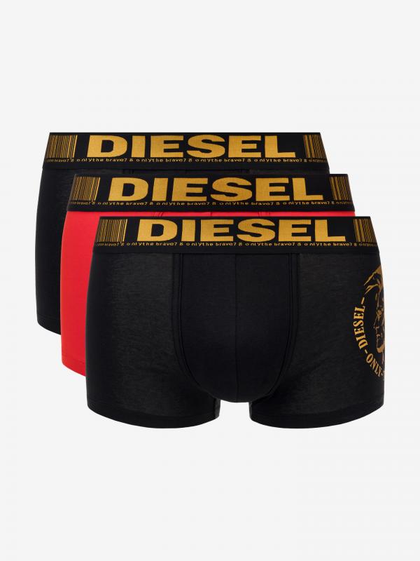 Boxerky 3 ks Diesel Černá