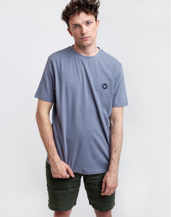 Wax London Reid Badge T-shirt Folkestone Grey S
