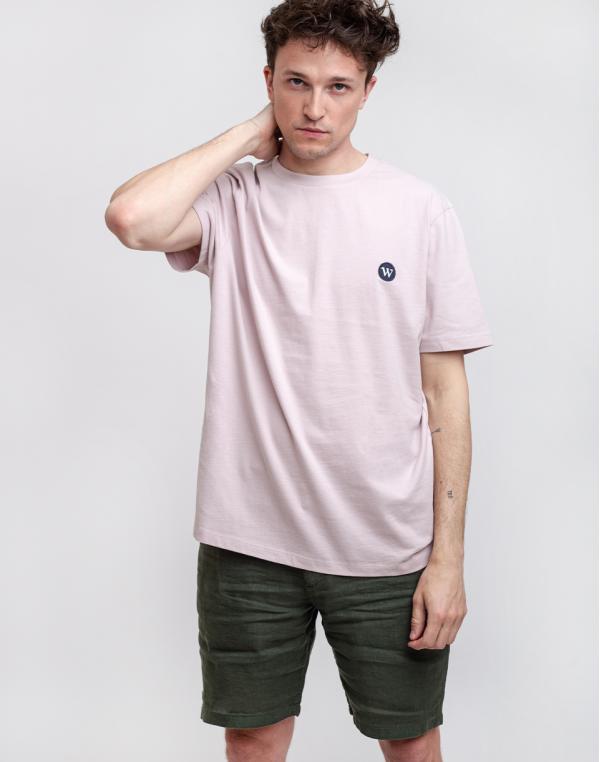 Wax London Reid Badge T-shirt Violet Pink S
