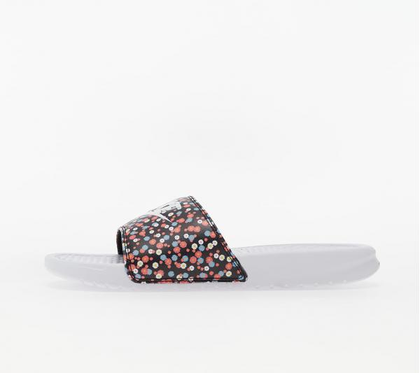 Nike Wmns Benassi JDI Print White/ White-Black-Magic Ember