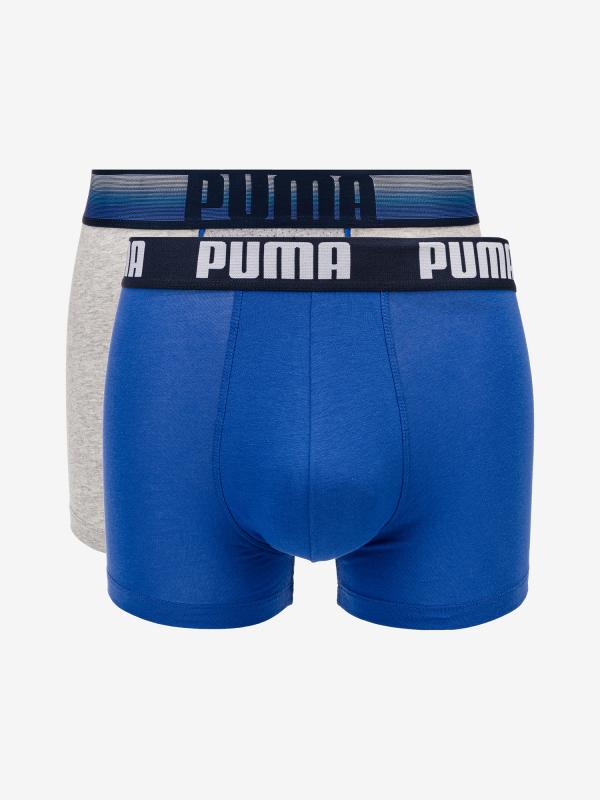 Boxerky Puma Statement Bold Logo Boxer 2 Pack Barevná