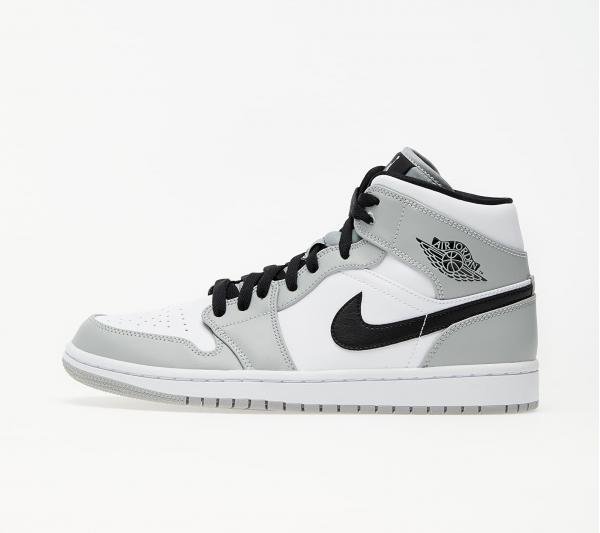 Jordan Air 1 Mid Lt Smoke Grey/ Black-White