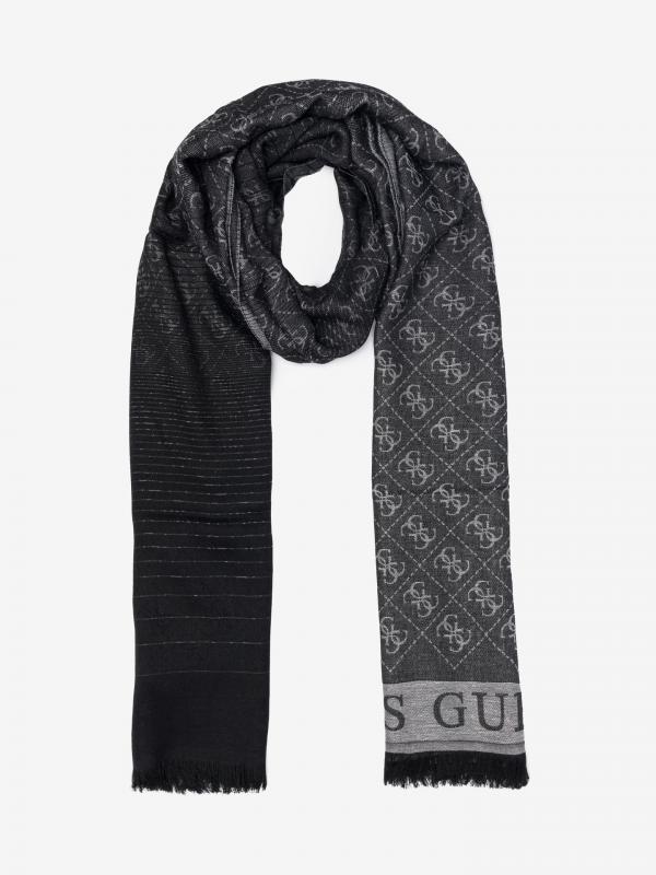 Cathleen Jacquard Šátek Guess Černá