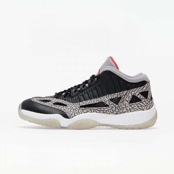 Air Jordan 11 Retro Low Ie Black/ Fire Red-Cement Grey-White