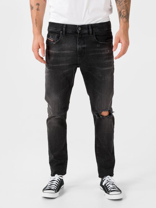 D-Strukt Jeans Diesel Černá