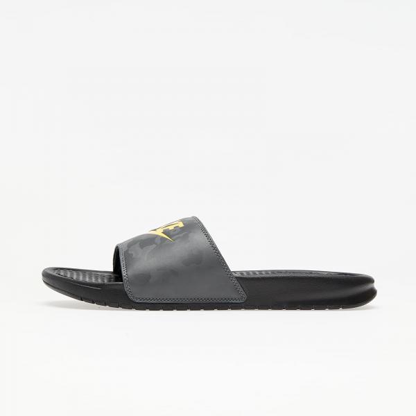 Nike Benassi JDI Black/ Laser Orange-Iron Grey