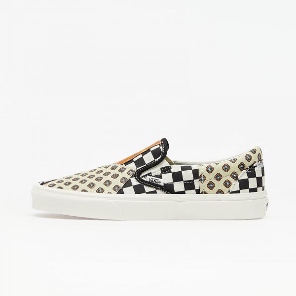 Vans Classic Slip-On (Tiger Patchwork) Black/ True White