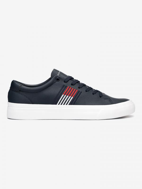 Signature Leather Tenisky Tommy Hilfiger Modrá