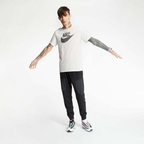 Nike Sportswear Hand Drawn Logo Tee Vast Grey/ Game Royal