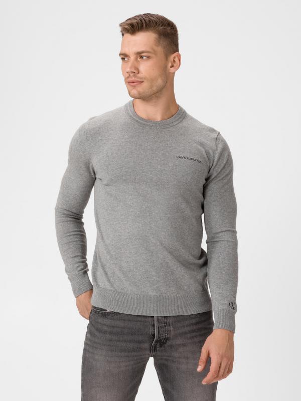 Essential Svetr Calvin Klein Šedá