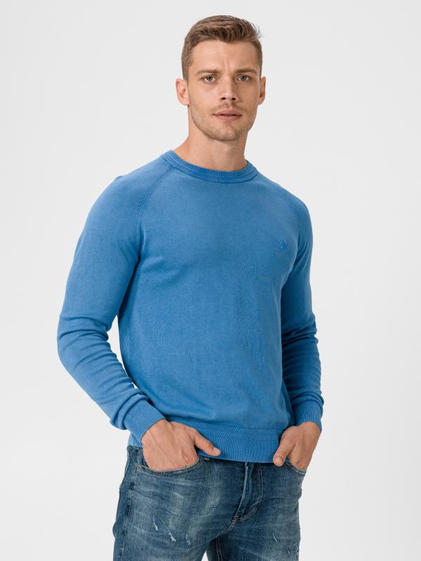 Essential Svetr Calvin Klein Modrá