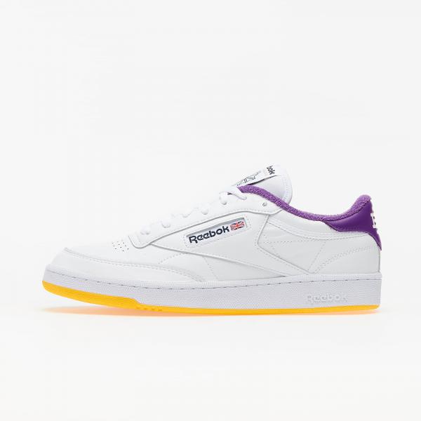Reebok x Eric Emanuel Club C 85 White/ Regal Purple/ Retro Yellow