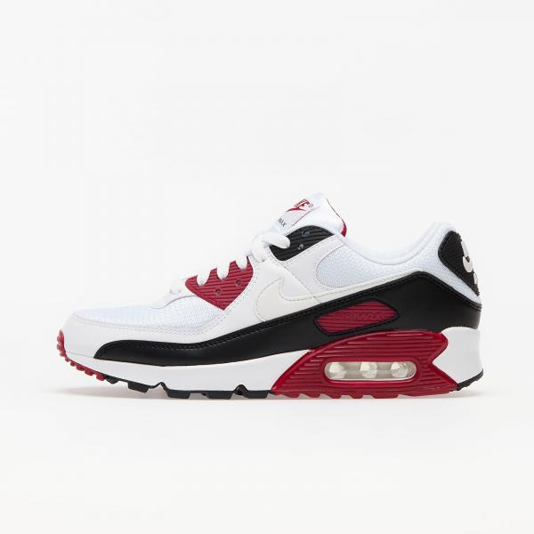 Nike Air Max 90 White/ White-New Maroon-Black