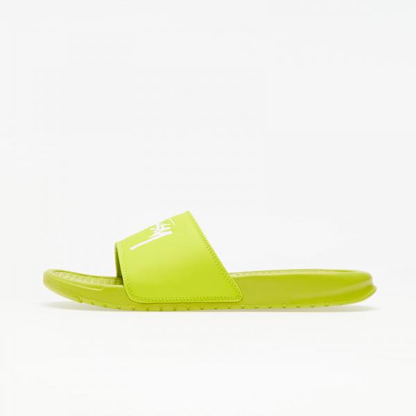 Nike x Stüssy Benassi Bright Cactus/ White