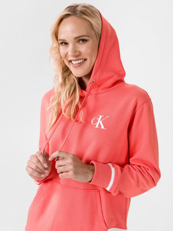 Embroidery Tipping Mikina Calvin Klein Zelená
