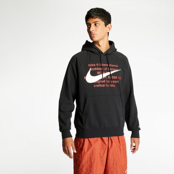 Nike Sportswear Swoosh Hoodie Black/ White