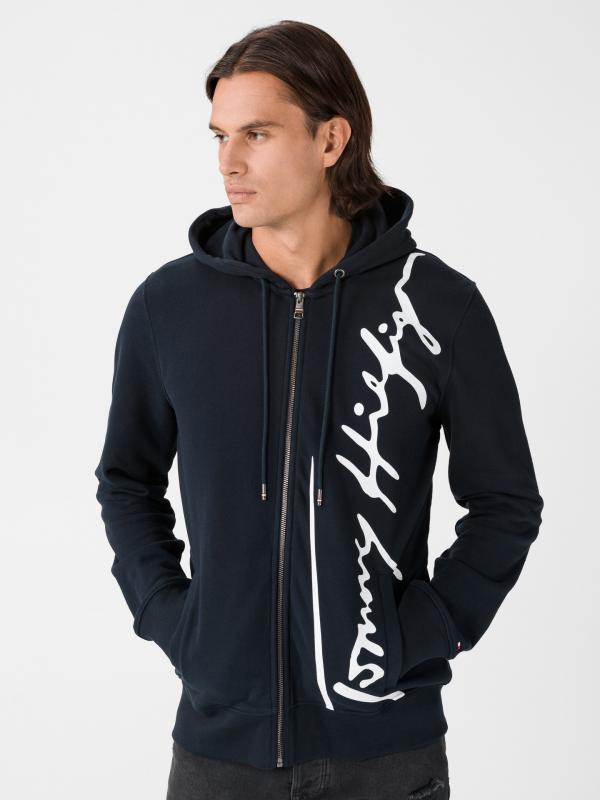 Mikina Tommy Hilfiger Modrá