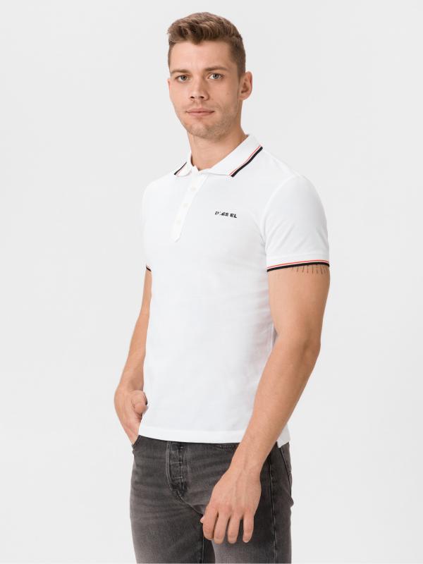 T-Randy-Broken Polo triko Diesel Bílá