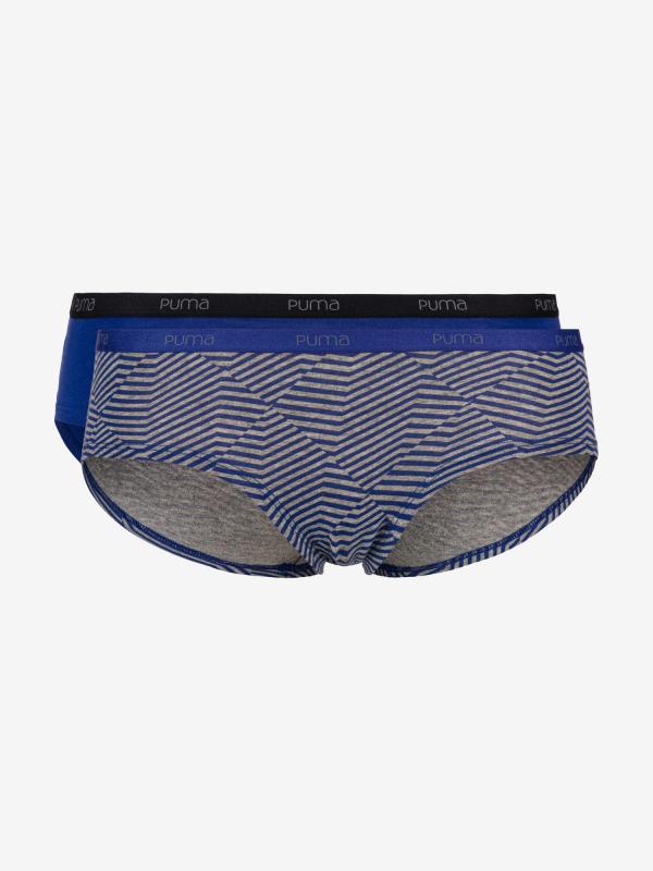 Kalhotky Puma ANGLE STRIPED HIPSTER 2P royal blue Barevná